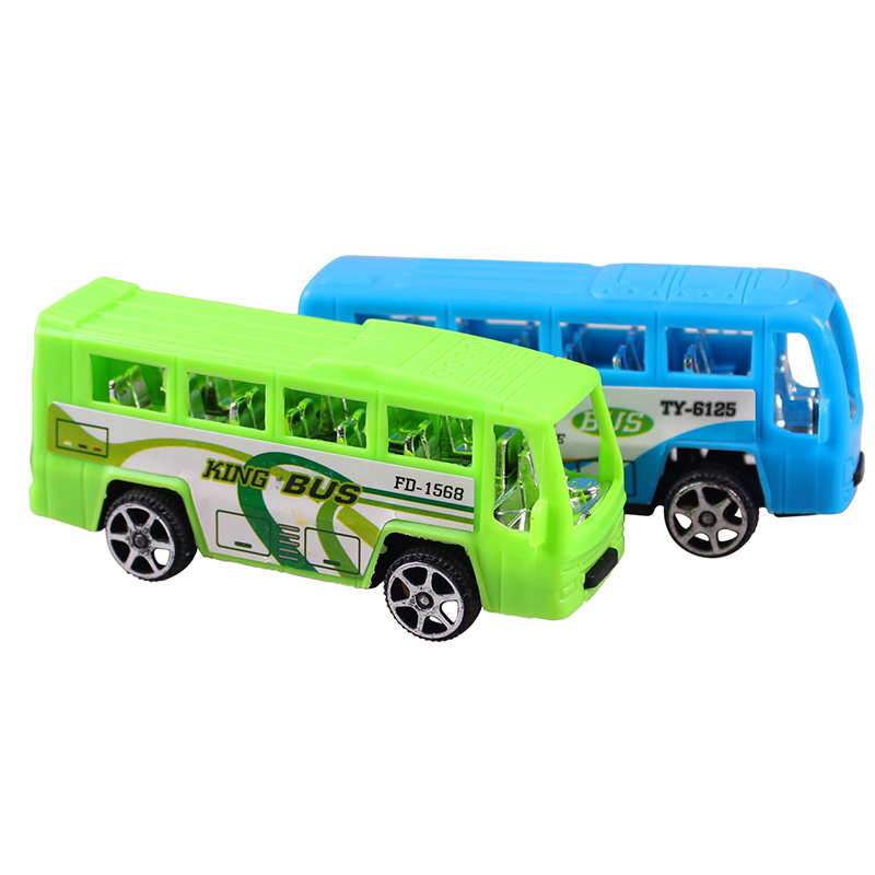 Direct China Toy Manufacturer Cheap Plastic Mini Double Decker Pull Back Toy Bus For Promotion