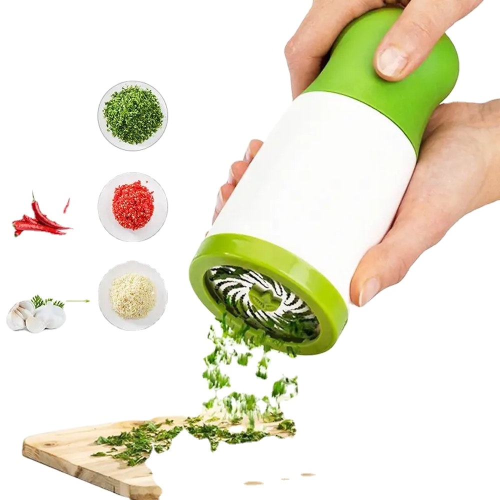 Herb Mill Chopper Cutter Mince Stainless Steel Blades Herb Grinder Spice Mill Parsley Shredder Chopper