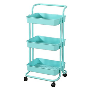 2023 small cart rack rotating basket rack roll cart kitchen basket trolley with basket