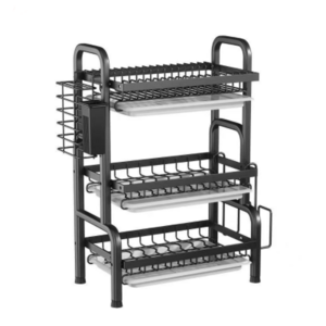 Hot Sale 2-tier Standing Rack  Metal Dish Drying Rack Tableware Storage Shelf  Storage Holders Plate Shelf