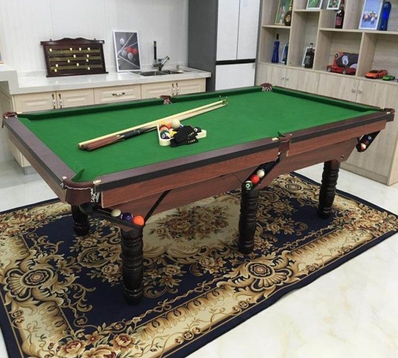 Billiard table American standard adult PVC home black simple 7ft Black Green Red Accessories Sport pool table