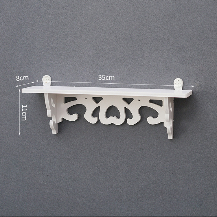 European living room creative bedroom wall partition wall shelf wall hanging shelf coat rack storage no hole punch