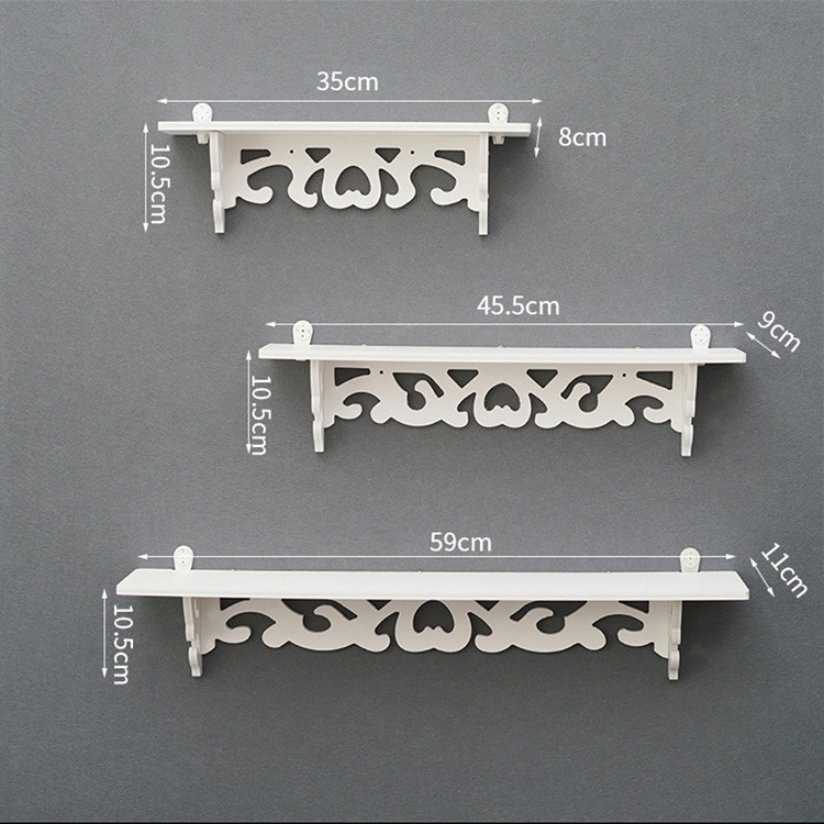 European living room creative bedroom wall partition wall shelf wall hanging shelf coat rack storage no hole punch