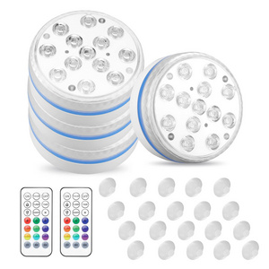 Underwater Submersible LED Lights for Bath tub Waterproof Battery Operated Remote Control Wireless LED Lights for Hot Tub,Pond,