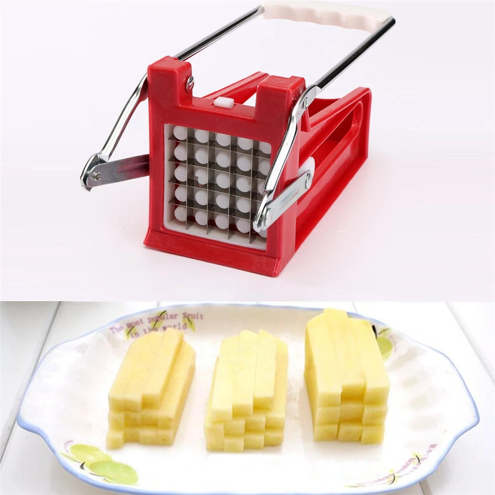 2024 Hot Sale Stainless Steel Meat Chips Machine Home Kitchen Tools Manual Potato Slicing French Fries Cutter