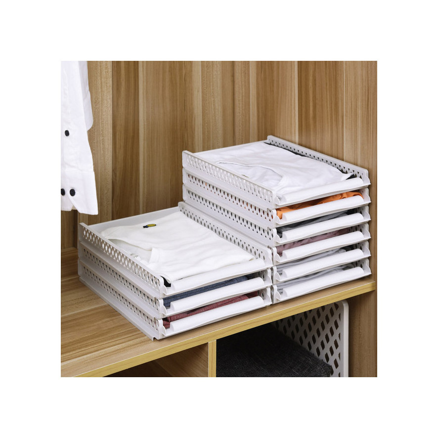 2024 Hot sell Wholesale t Shirt Folder Clothes flip fold Plastic PP Wardrobe storage Closet organizer T-shirt Folding Board