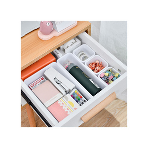 2024 8 pcs Kitchen accessories Living room Bedroom Office Storage Box under desk drawer organizer plastic drawer storage