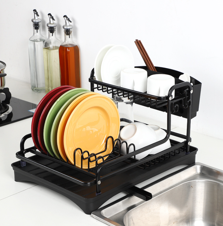 2024 hot sell new design multi-functional aluminum kitchen shelf storage holder rack kitchen sinks kitchen accessories