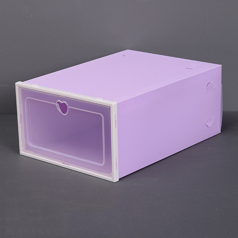 Hot Sale Clear Plastic Sneaker Boxes Stackable Organizer Shoe Storage Box Shoe Container Cubes for Sneaker