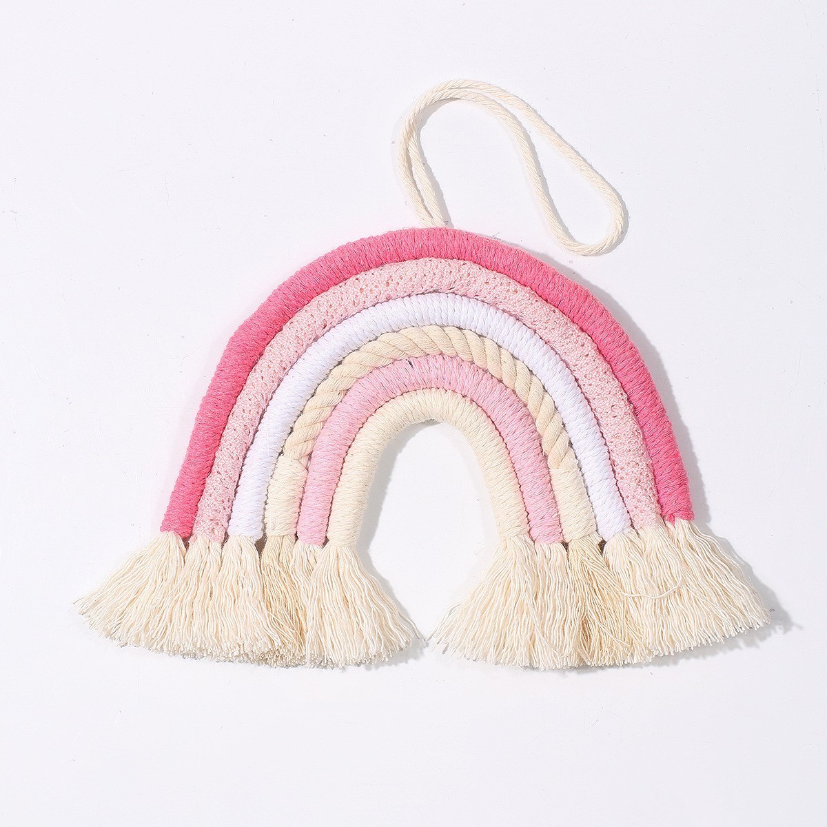 Best Selling Cute Nordic Style Woven Rainbow Baby Room Ornament Children's Room Wall Pendant Decoration