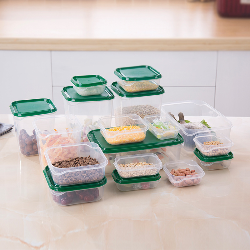 Ecofriendly PP Food Grade17pcs airtight food storage container set With Lids