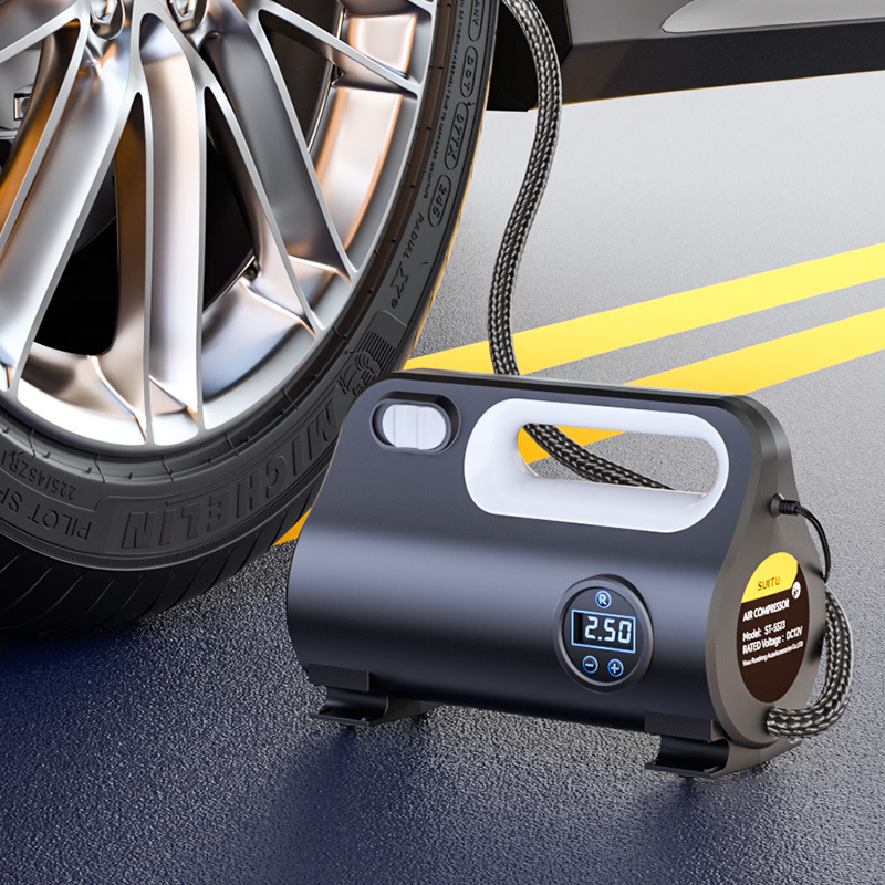 150psi Black Digital Tire Inflator DC 12V Wireless Mini Electric Smart Car Tyre Air Pump Portable Air Compressor for car