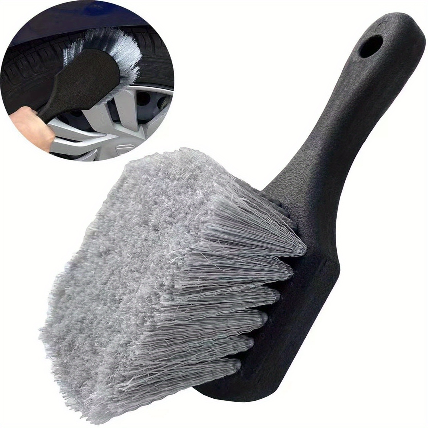 Car Tire Brush Car Wash Brush Telescoping Long Handle Cleaning Mop Chenille Broom  Brush