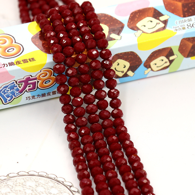 Wholesale cheap price 1/2/3/4/6/8/10/12mm Faceted Crystal Tyre Beads Rondelle Glass Beads For Jewelry Making