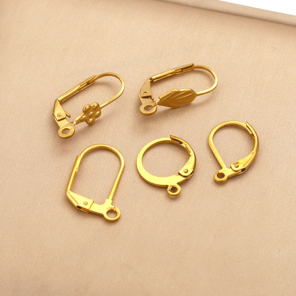 100pcs/bag Stainless Steel French Earring Hooks For Jewelry Making Ear Wire Hoop Earrings DIY  Making Supplies Components