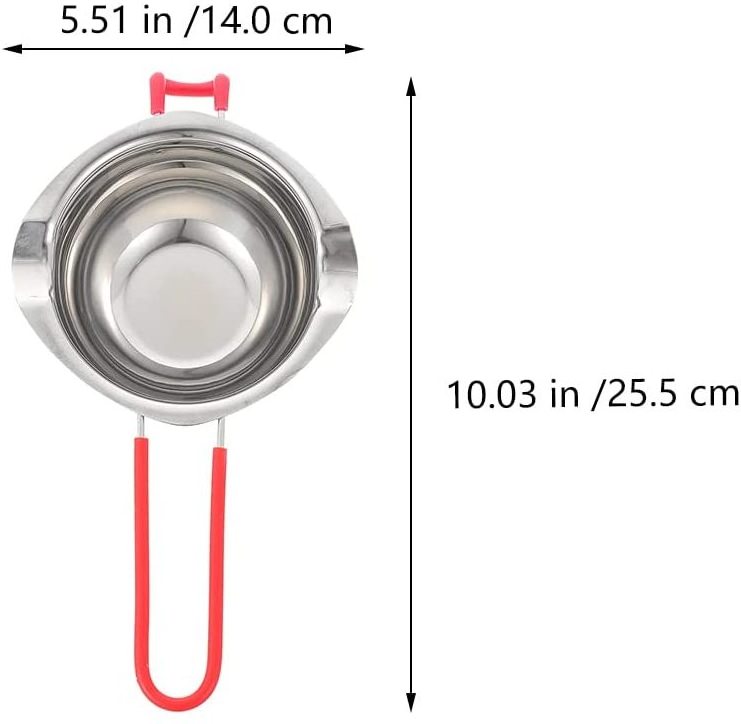 400ml Double Boiler Melting Pot Stainless Steel Chocolate Melting Pot with Heat Resistant Handle