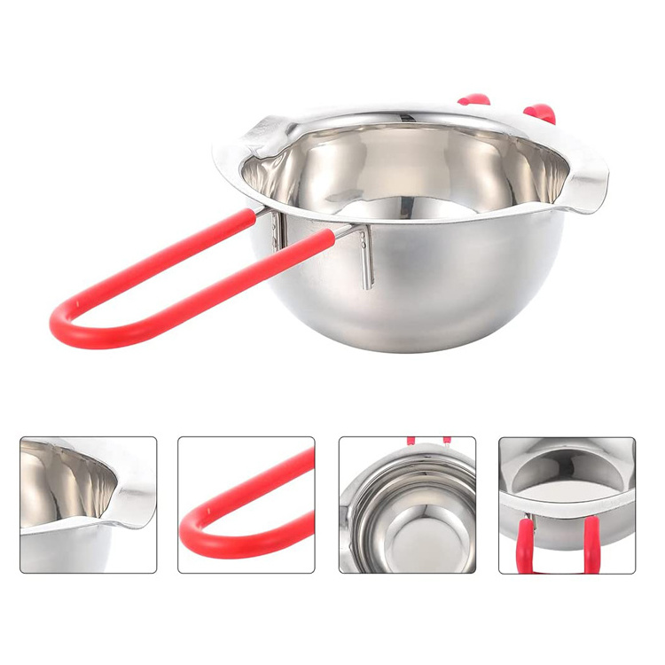 400ml Double Boiler Melting Pot Stainless Steel Chocolate Melting Pot with Heat Resistant Handle