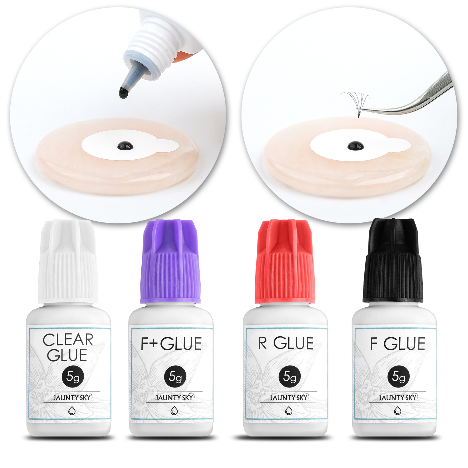 Jaunty Sky High Quality Professional Eyelash Extension Glue False Lash Glue with Private Label Eyelash Extension Glue