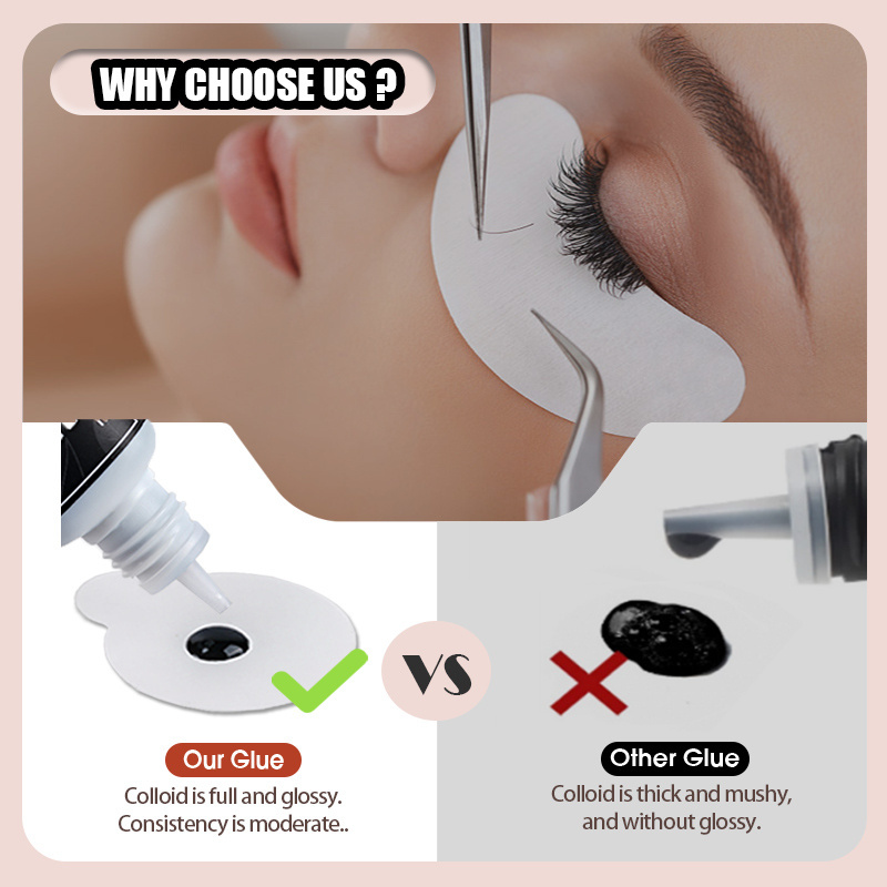 Jaunty Sky Custom logo Low Humidity Professional 0.5-1 sec Fast Drying Eyelash Extension Adhesive Waterproof Eye Lash Glue