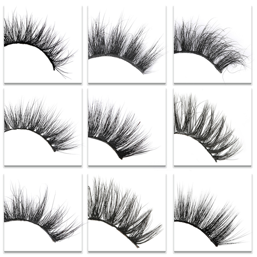 Factory Oem 100% real mink lashes 3D mink fur strip eyelashes lashes3d wholesale vendor 25mm other lashes full strip lashes