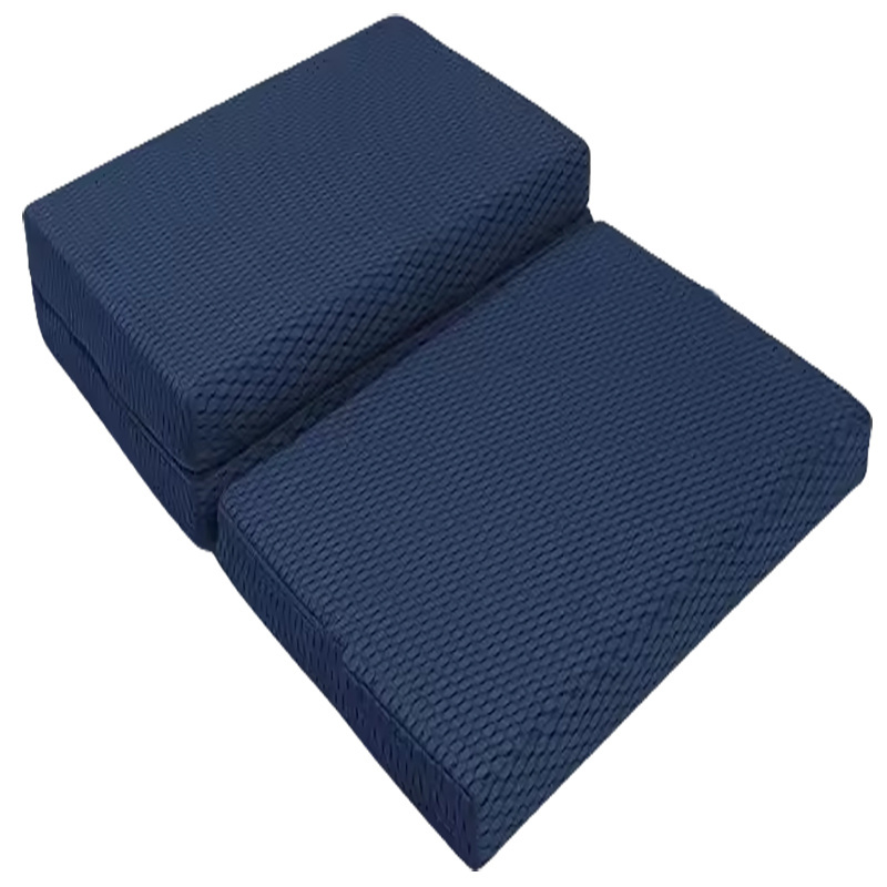 Factory single size  double size air fiber mattress topper waterproof anti-bedsore tri-folding mattress