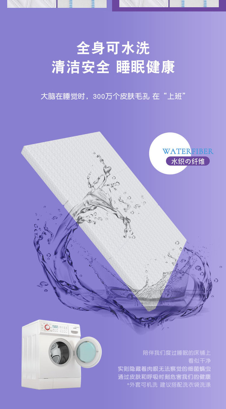 Skylee new material nursing pad washable 4D air net futon mat POE air fiber mattress topper for bed sleep