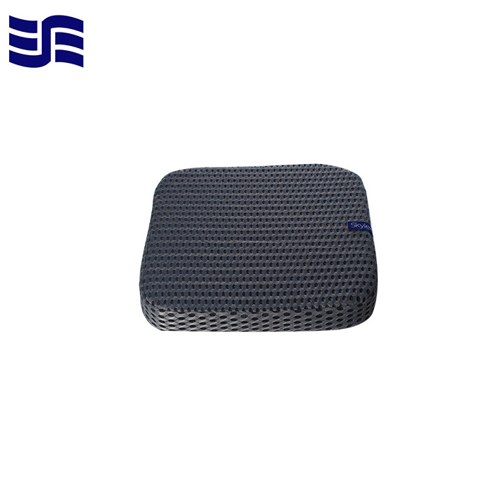 High support 4 D high polymer Wholesale POE Air fiber air coil washable breathable cushion for chair