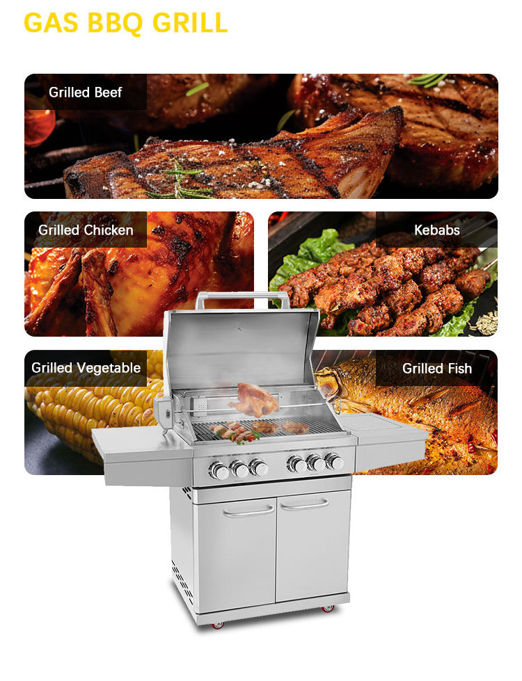 Factory stainless steel bbq BBQ grill outdoor barbecue kitchen