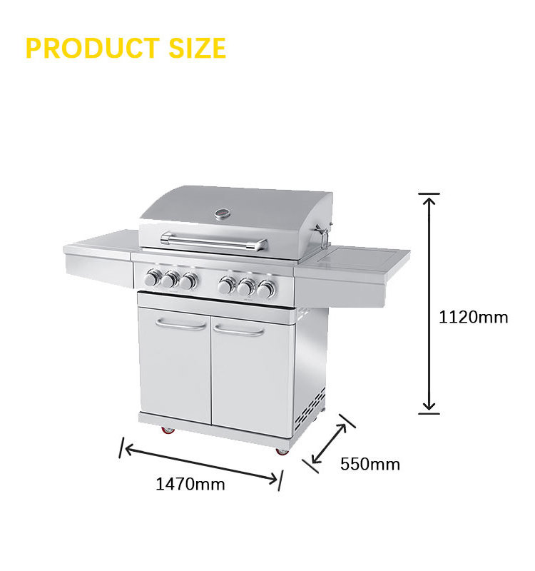 Factory stainless steel bbq BBQ grill outdoor barbecue kitchen