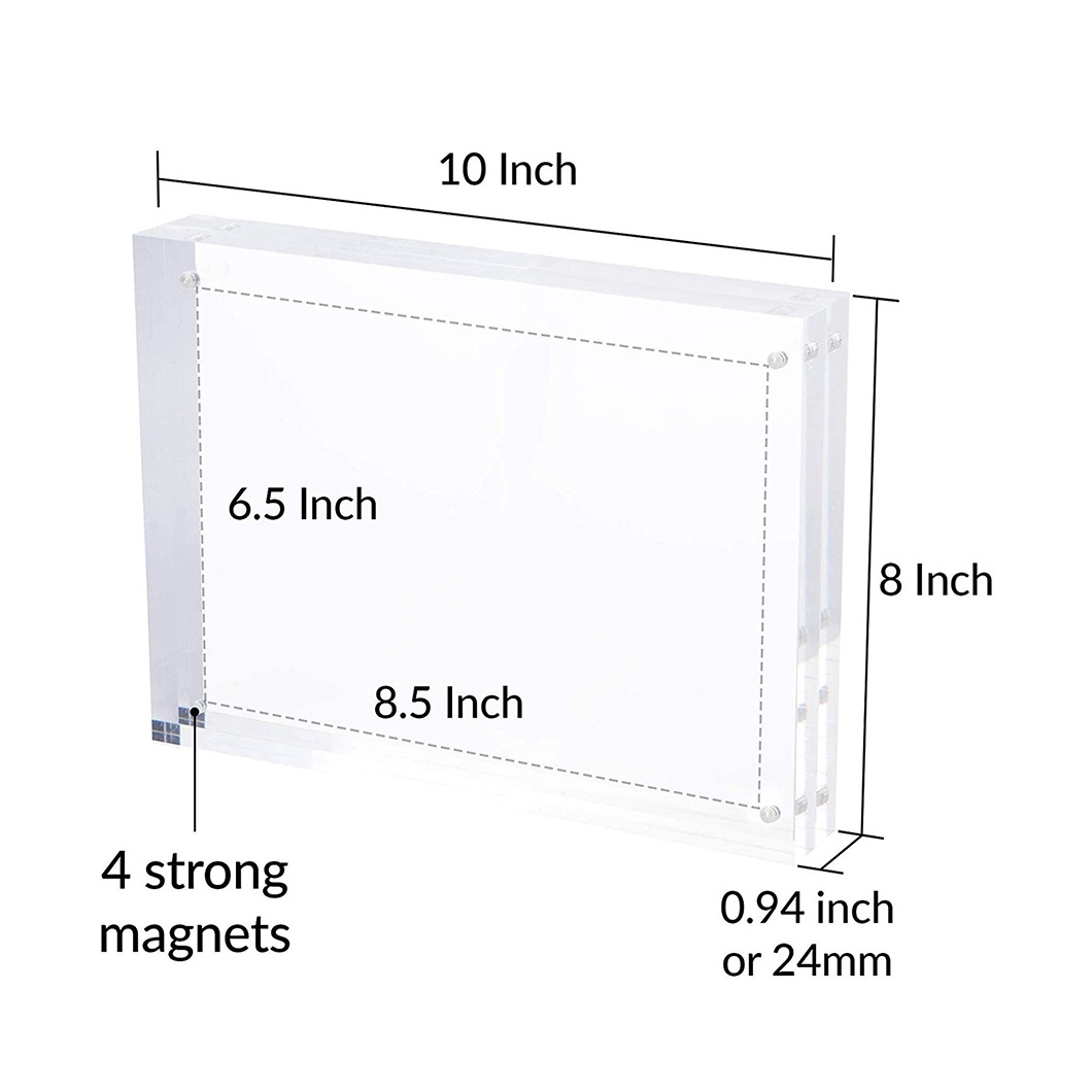 Custom Acrylic Signs A4 A5 A6 Brand Logo Photo Frame Magnetic Acrylic Desktop Stand Menu Stand Holder