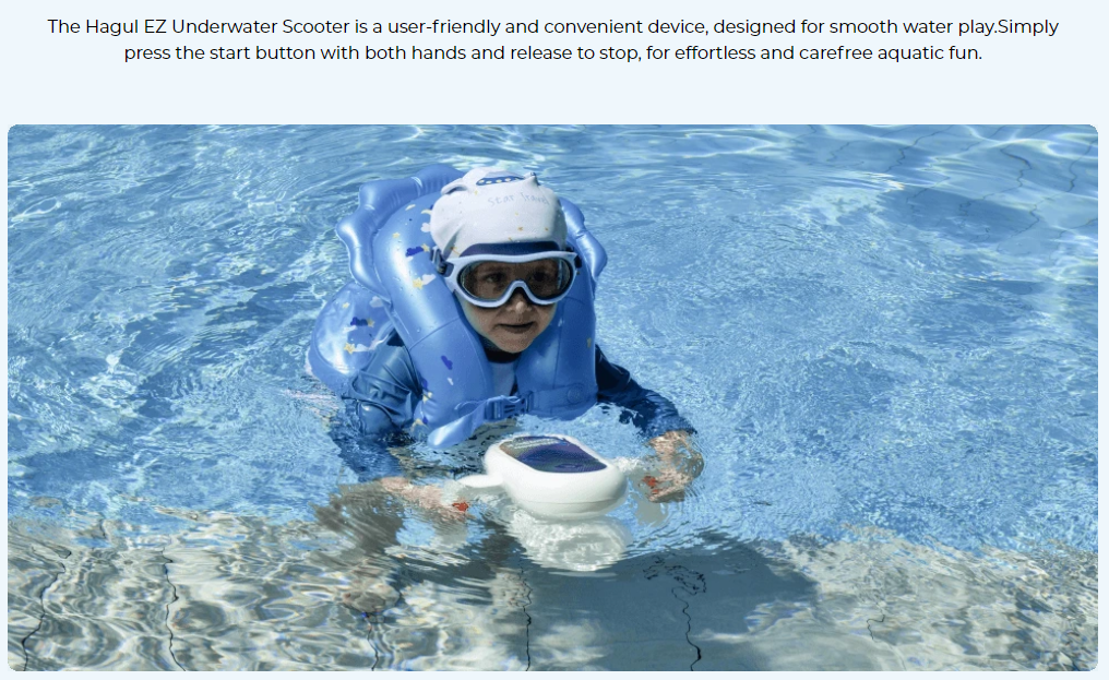 Sublue Hagul EZ Underwater Scooter 50 min 15m Sublue Sea Electric Scooter Kids Waterproof Detection Diving Propeller