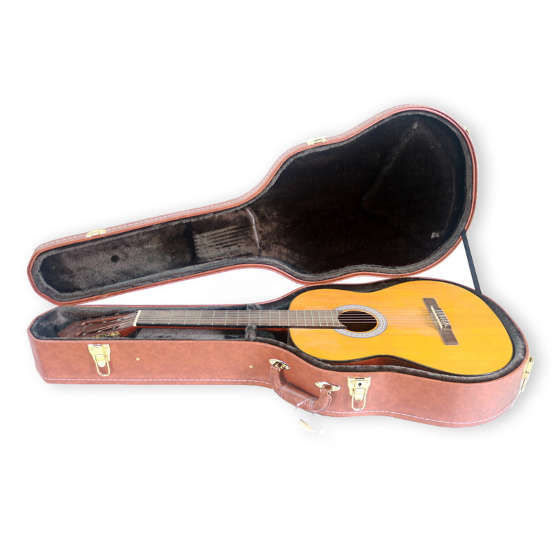 CASE-CG1BR 39 inch classical guitar hard case, guitar wood case