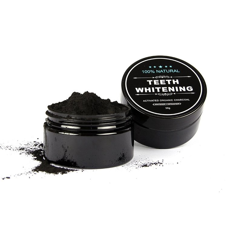 Custom label china supplier activated charcoal teeth whitening Natural Black Coconut Carbon charcoal powder