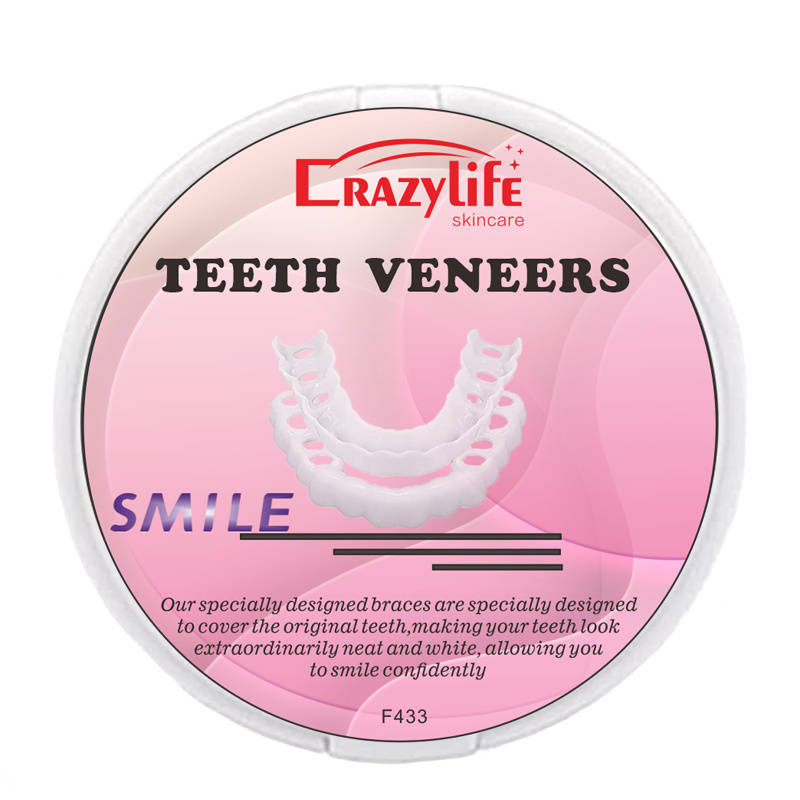 Temporary Smile Denture Dentures Upper Lower Jaw Denture Safe Realistic Teeth Replacement For Daily Life Party Wedding Speech