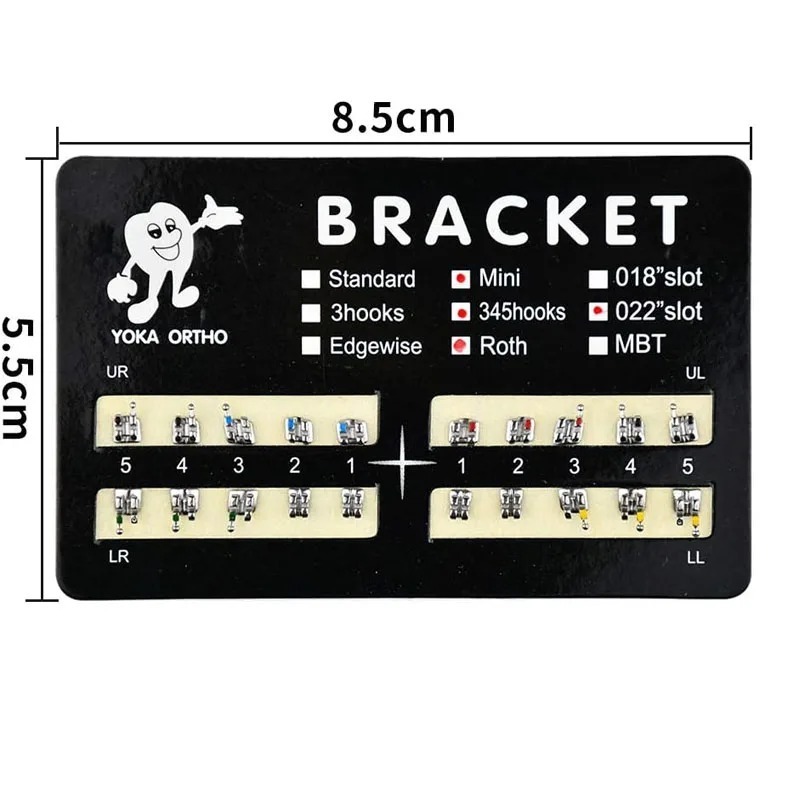 Dental Orthodontics Metal Brackets Mini Braces 022