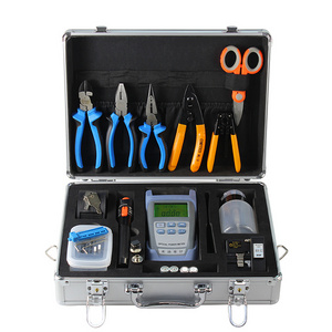 Shenzhen Telecommunications Fiber Optic ftth Network Tool Kit Set Drop Cable Cutting Stripper Jointing Tools