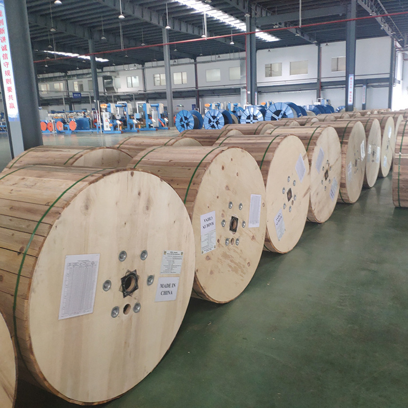 FIBER OPTIC 1 CORE 1km 2km 3km Plywood Drum FTTH DROP CABLE SINGLE MODE INDOOR FIBER OPTIC CABLE