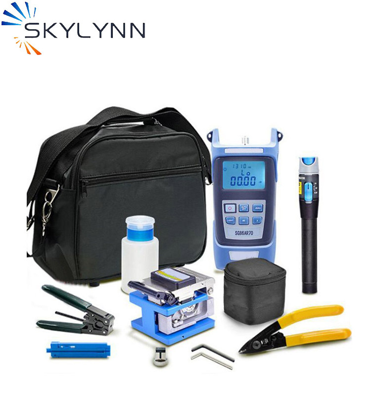 Shenzhen Telecommunications Fiber Optic ftth Network Tool Kit Set Drop Cable Cutting Stripper Jointing Tools