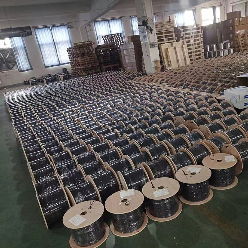 FIBER OPTIC 1 CORE 1km 2km 3km Plywood Drum FTTH DROP CABLE SINGLE MODE INDOOR FIBER OPTIC CABLE