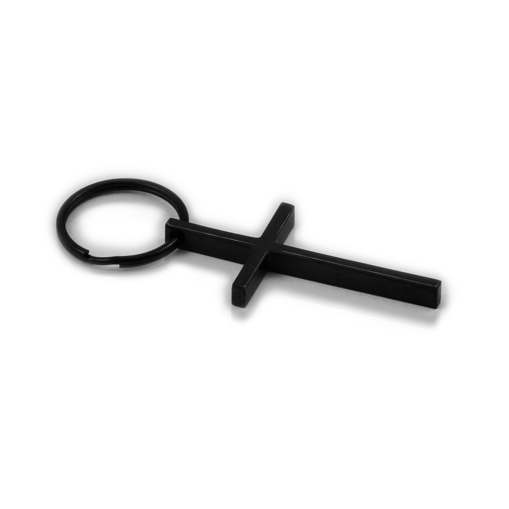 stainless steel keychain cross religious key chains mirror polished christian key chains pendant decoration