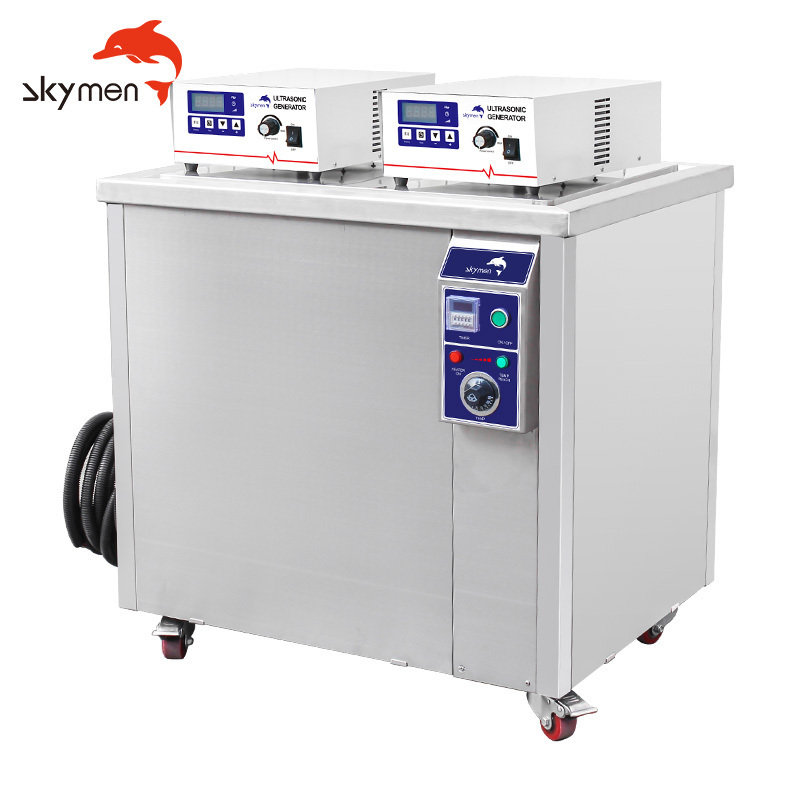 Skymen 100l industrial ultrasonic cleaner with CE/ROHS/FCC for various spare parts degreasing/derusting/ removing dirt