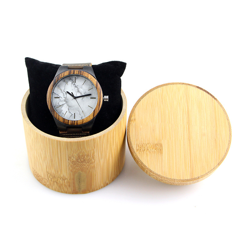 China movement brands casual marble leather luxury wood wrist watch manufacturer for mens