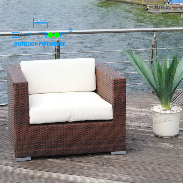 Outdoor furniture rattan wicker restaurant aluminum garden living room wicker furniture outdoor(12005)