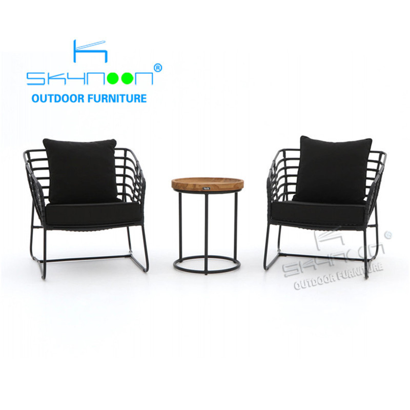 Luxury High quality patio furniture set rattan sofa Foshan 3 piece bistro wicker set Hot selling rattan garden sofa(22061)