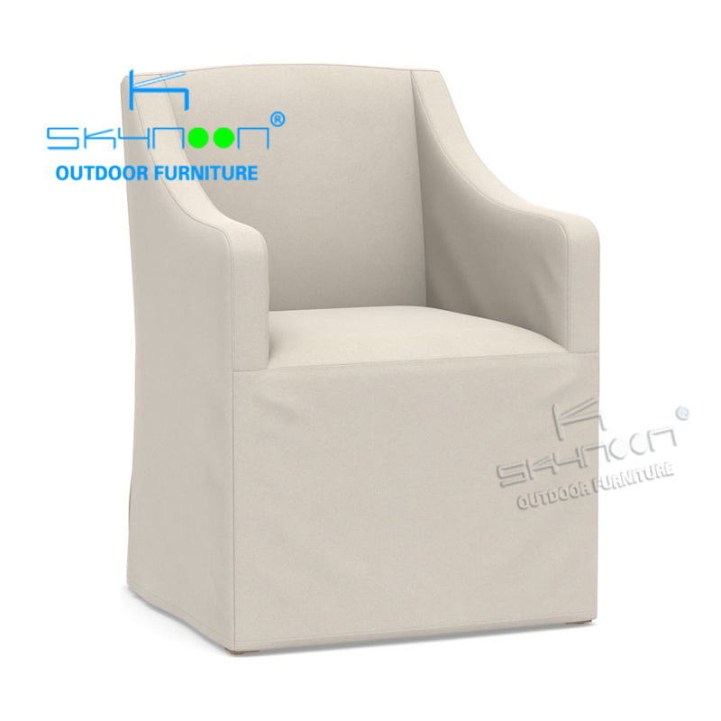 Wholesale Balcony outdoor fabric chair modern upholstered fabric dining chair Best choices new style garden dining chair(TK012)