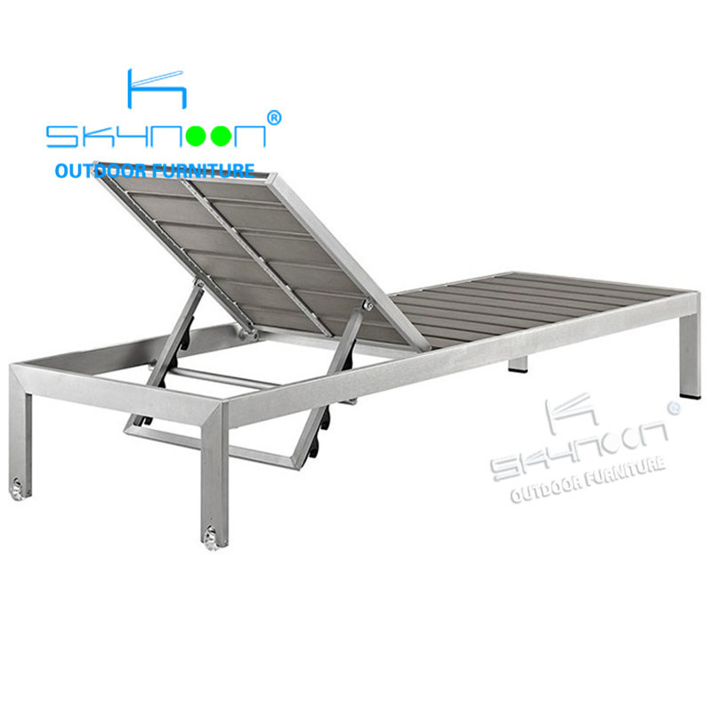 sun lounger wood cheap garden sun loungers Best selling sunlounger Hotel swimming poolside Modern Design pool bed(63003)