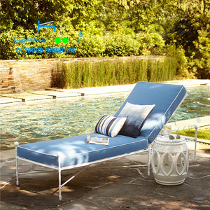 Foshan hot sale patio pool aluminum sunbed modern luxury lounge beach bed garden patio furniture sun lounger(33065)