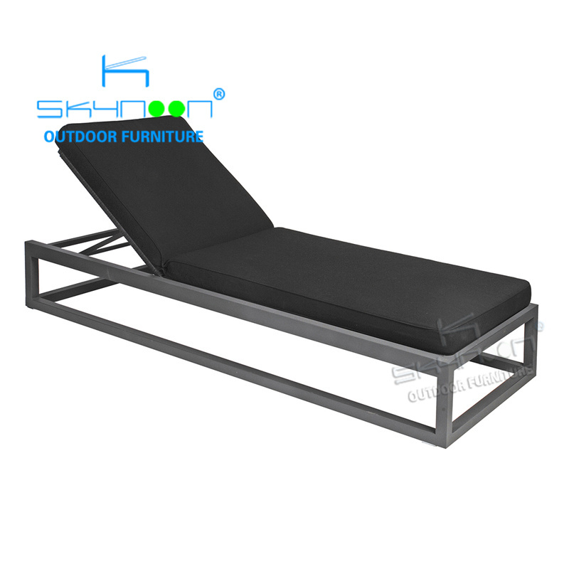 Best Selling pool lounge chairs High Quality aluminum sun lounger Modern luxury hotel outdoor lounge chair(23028T)