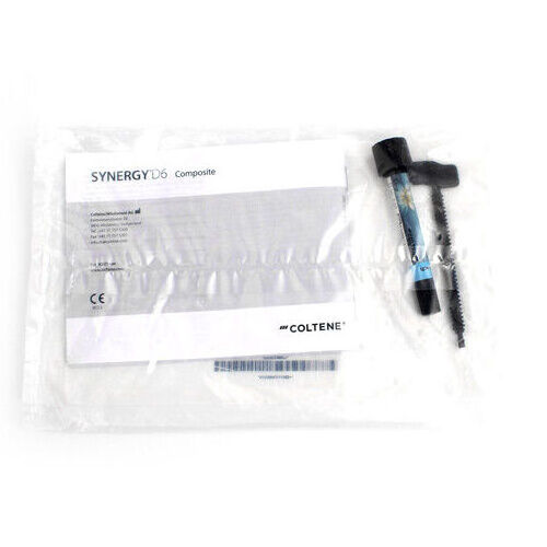 High Quality Coltene Synergy D6 Universal Nano Hybrid Composite 4gm Syringe dental consumables Material Shade A3/D3 with Tips