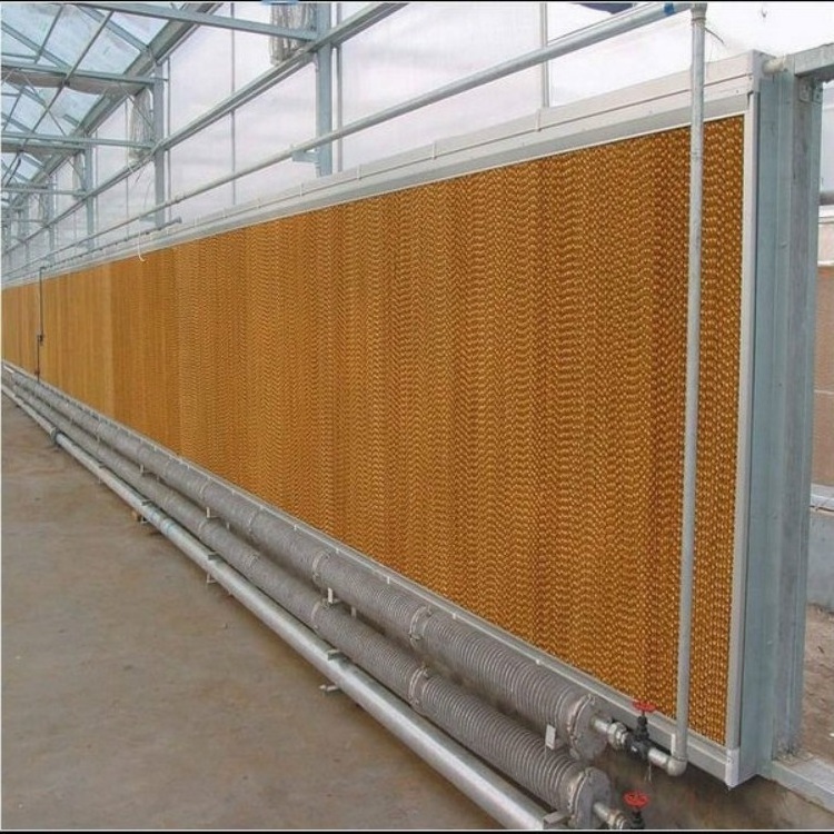 Greenhouse cooling system wet curtain cooling pad for chicken house